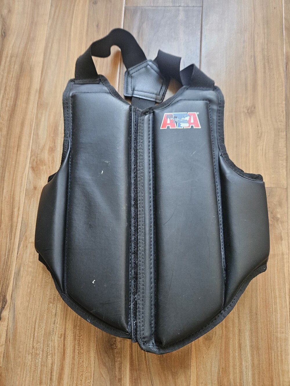 Taekwondo Black Padded Chest Protector Vest for Kids